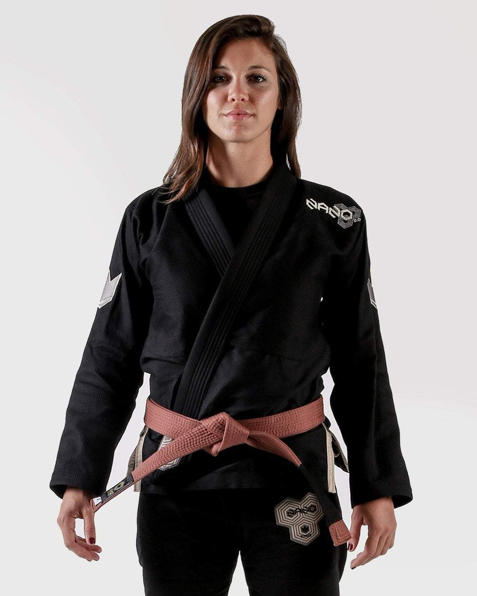  Kingz Brazilian Jiu Jitsu Gi - Kimono BJJ ligero y duradero  para mujer, ropa de competición profesional de tejido de perla de 14.11  oz/m², Negro/Oro rosa : Ropa, Zapatos y Joyería