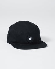 Crown Patch Strapback Hat - Black Hat Kingz