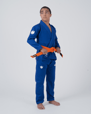 Kingz The ONE V2 Kids BJJ Gi - Blue Jiu Jitsu Gear Kingz