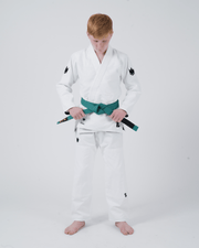 Kingz The ONE V2 Kids BJJ Gi - White Jiu Jitsu Gear Kingz
