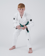 Kingz The ONE V2 Kids BJJ Gi - White Jiu Jitsu Gear Kingz