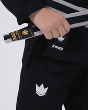 Kingz The ONE V2 Kids BJJ Gi - Black Jiu Jitsu Gear Kingz