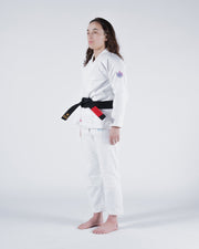 Empowered Womens Jiu Jitsu Gi - White Kimonos Kingz