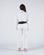 Empowered Womens Jiu Jitsu Gi - White Kimonos Kingz