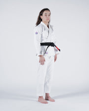 Empowered Womens Jiu Jitsu Gi - White Kimonos Kingz