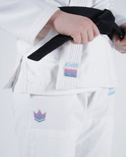 Empowered Womens Jiu Jitsu Gi - White Kimonos Kingz