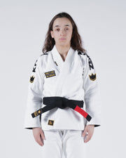 Comp 450 V6 Womens Gi - White Kimonos Kingz F0 White