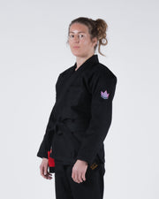 Empowered Womens Jiu Jitsu Gi - Black Kimonos Kingz