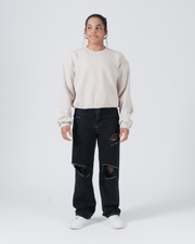 Script Women's Crewneck Sweatshirt Streetwear Kingz