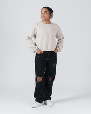 Script Women's Crewneck Sweatshirt Streetwear Kingz