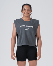 HQ Women's Crop Tank Streetwear Kingz XS Black