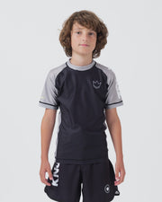 Ranked Youth S/S Rashguard No-Gi & Compression Kingz XS Grey
