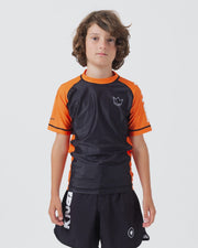 Ranked Youth S/S Rashguard No-Gi & Compression Kingz XS Orange