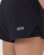 Hybrid Womens Shorts - Black Kingz