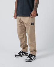 Casual Rip Stop Gi Pant - Khaki Jiu Jitsu Gear Kingz