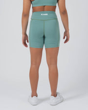 Kore Womens Training Shorts - Green Kingz