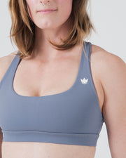 Kore Womens Sports Bra - Smoke Blue Kingz