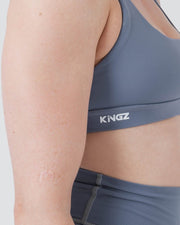 Kore Womens Sports Bra - Smoke Blue Kingz