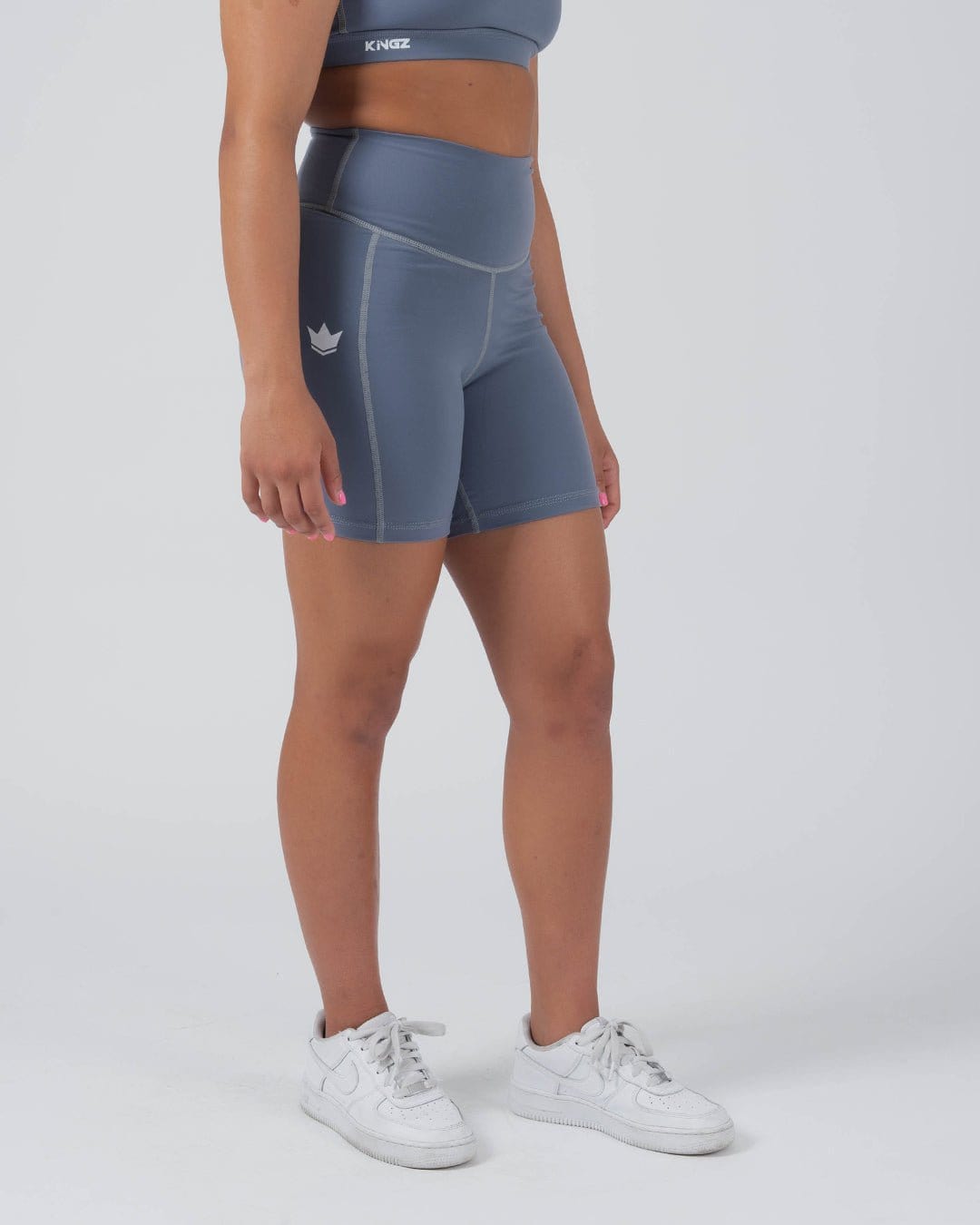 Kore Womens Training Shorts - Smoke Blue