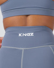 Kore Womens Training Shorts - Smoke Blue Kingz