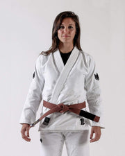 The ONE Womens Jiu Jitsu Gi - White - FREE White Belt (F3 only) KIMONOS KingzKimonos.com