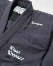 Relentless Jiu Jitsu Gi - Grey (A00 and A0 only) Jiu Jitsu Gear Kingz