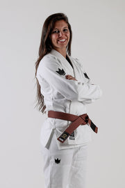 The ONE Womens Jiu Jitsu Gi - White - FREE White Belt (F3 only) KIMONOS KingzKimonos.com