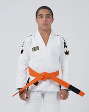 Comp V6 Youth Jiu Jitsu Gi - White Kimonos Kingz White M0000