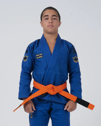Comp V6 Youth Jiu Jitsu Gi - Blue Kimonos Kingz Blue M0000