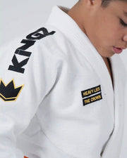 Comp V6 Youth Jiu Jitsu Gi - White Kimonos Kingz