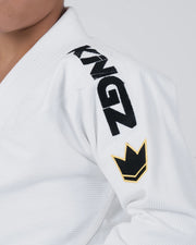 Comp V6 Youth Jiu Jitsu Gi - White Kimonos Kingz