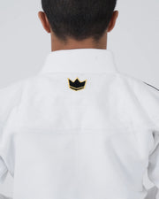 Comp V6 Youth Jiu Jitsu Gi - White Kimonos Kingz