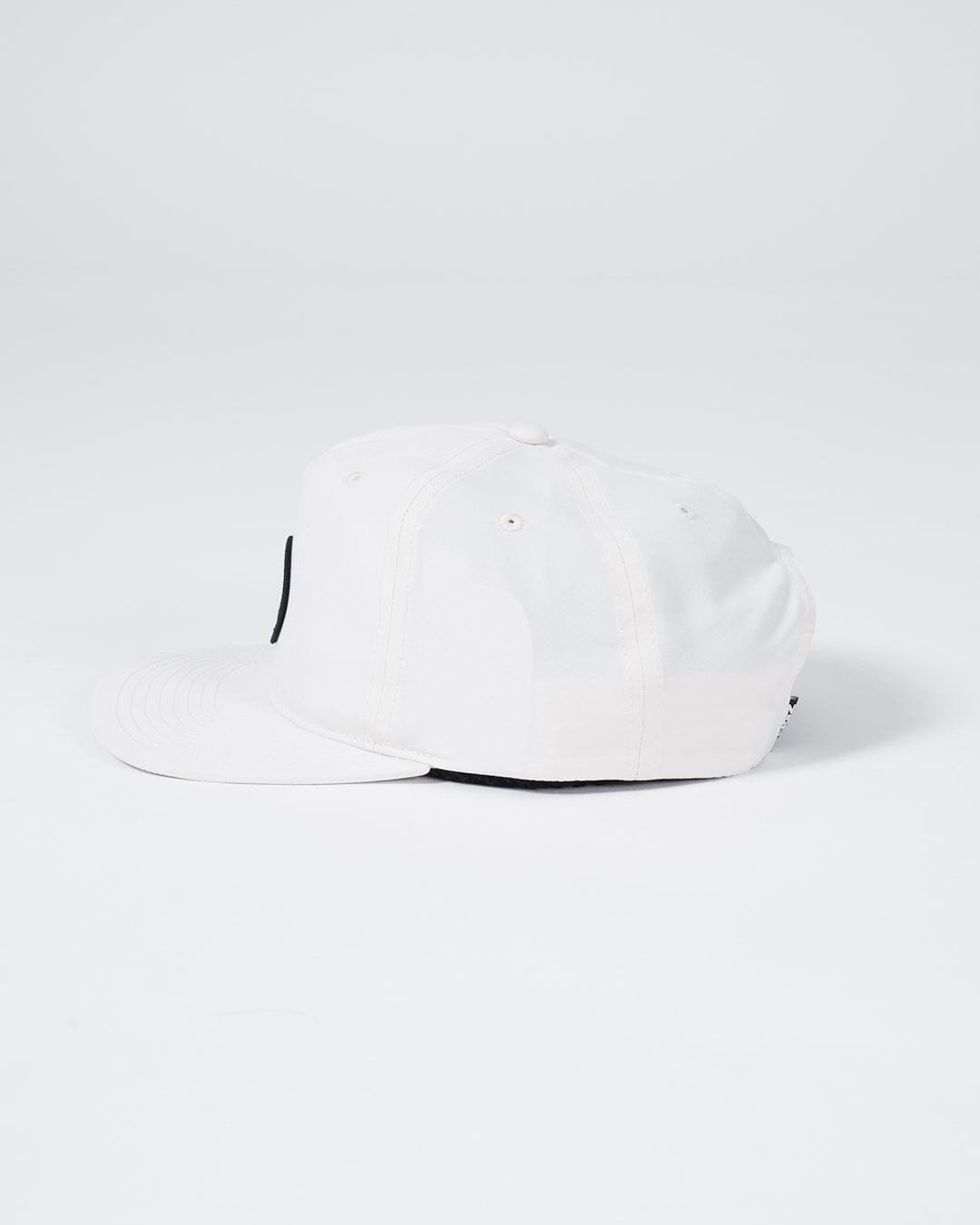 Crown Patch 5-Panel Strapback Hat - Natural