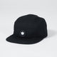 Crown Patch Strapback Hat - Black Hat Kingz Black