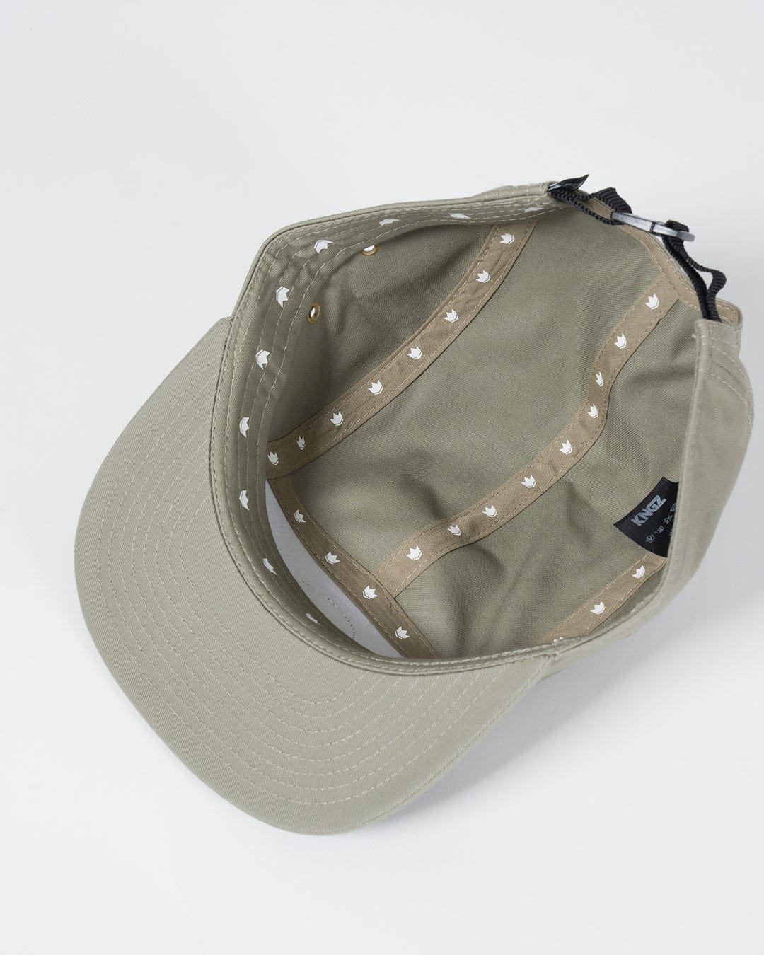 Kingz Crown Patch Strapback Hat - Sage Green