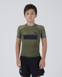 Trooper Youth Rashguard No-Gi & Compression Kingz XS Black/Green
