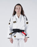 Comp 450 V6 Womens Gi - White Kimonos Kingz F0 White