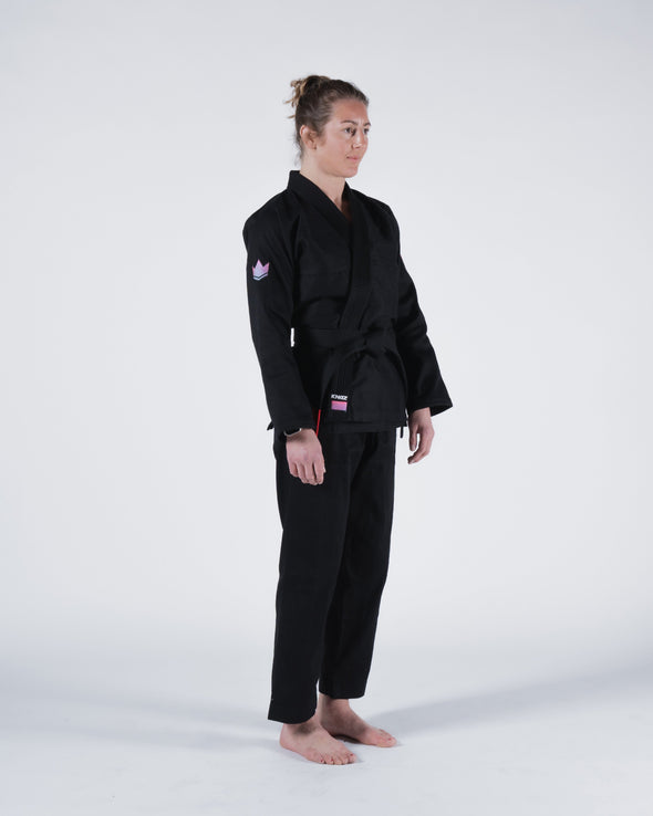 Osnaženi ženski Jiu Jitsu Gi - crni
