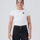 Kore Women's Baby Tee Streetwear Kingz XS White