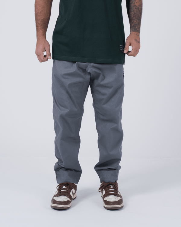 Kingz Casual Rip Stop Men's Gi Pants - Grey