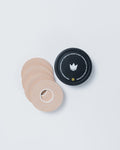 Kingz Finger Tape Tan - 4-Roll Pack Overhead View - Tan Pre-Cut Finger Tape for BJJ Finger Taping