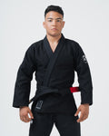 Kingz Balistico 4.0 BJJ Gi Black - 480gsm Pearl Weave IBJJF 2024 Legal Competition Kimono Front View
