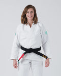 Limited Edition - The ONE Women's Jiu Jitsu Gi - Sage Mint - White KIMONOS Kingz