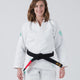 The ONE Womens Jiu Jitsu Gi - Sage Mint Edition - White KIMONOS Kingz