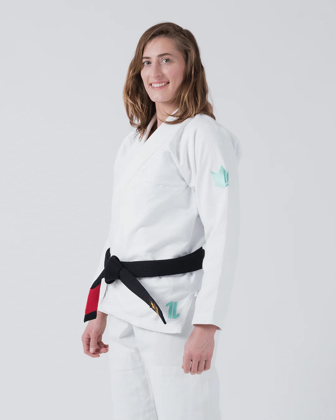 The ONE Womens Jiu Jitsu Gi - Sage Mint Edition - White