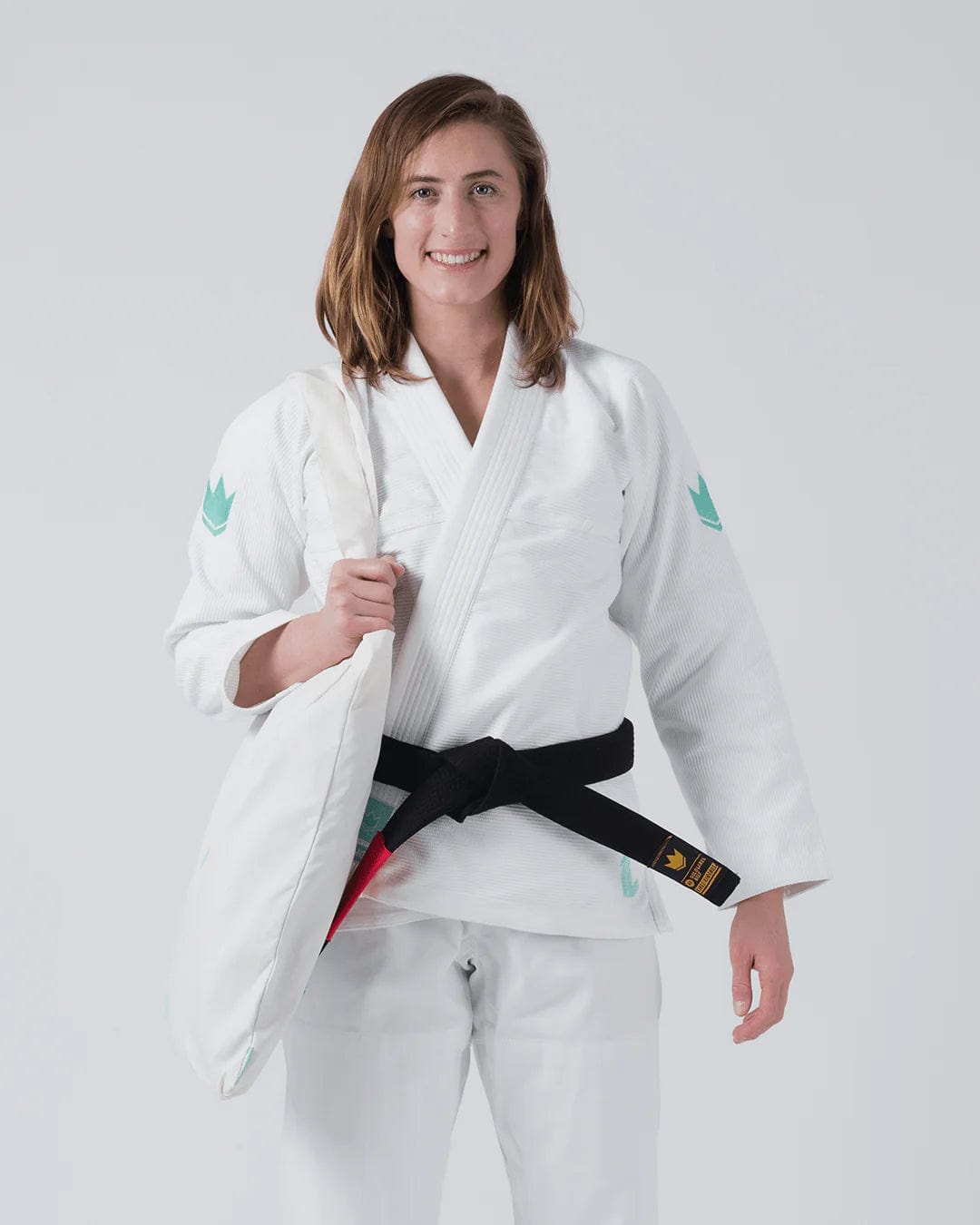 The ONE Womens Jiu Jitsu Gi - Sage Mint Edition - White - F1