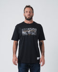 Kingz Confidence Tee - Front View - Confidence Has No Competition Leandro Lo LO7 World Champion Legend Front Graphic - Black BJJ [color:Black]