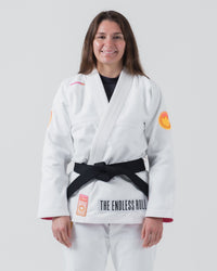 Endless Roll Womens Jiu Jitsu Gi - White (F0 only)