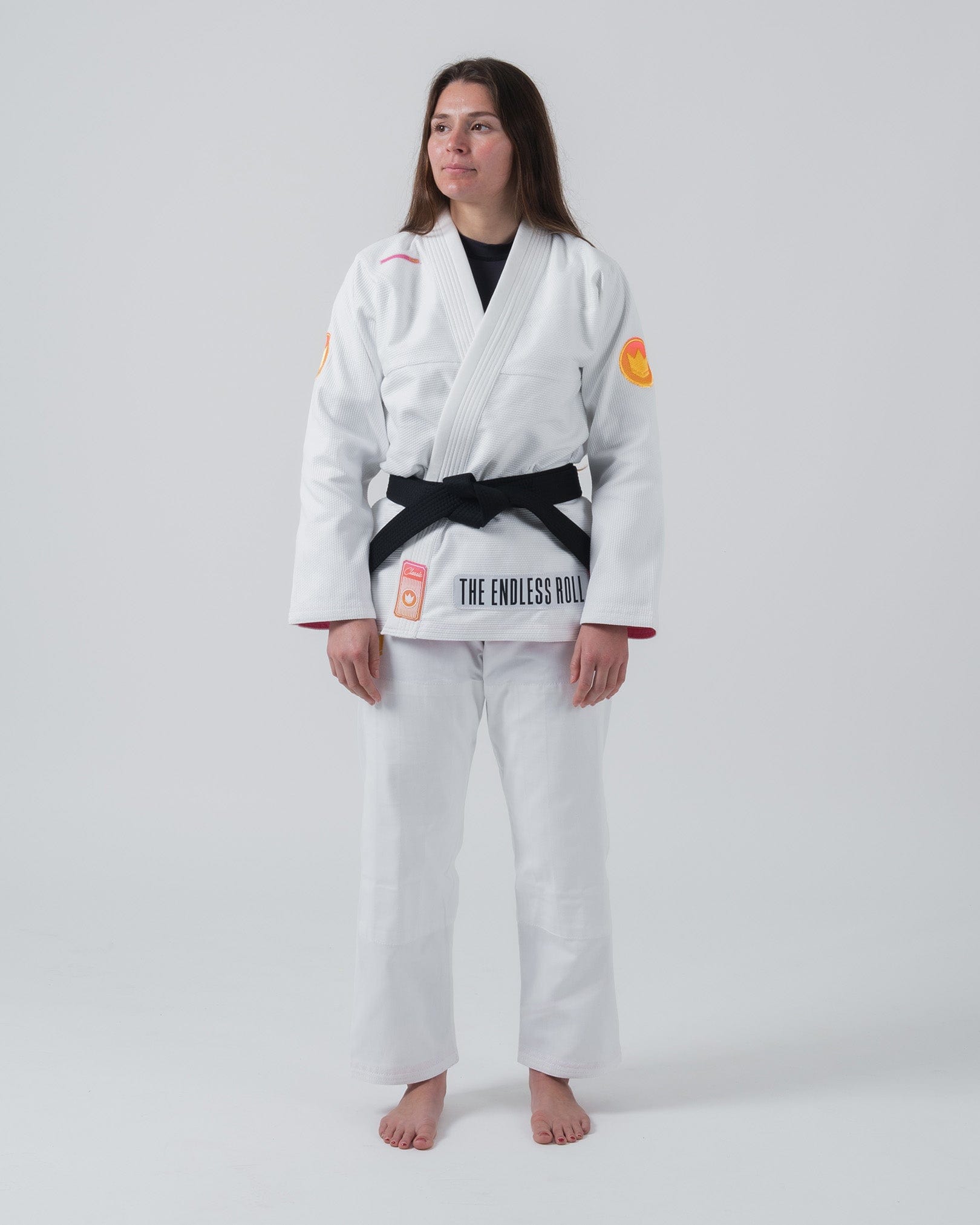 Endless Roll Womens Jiu Jitsu Gi - White (F0 only)