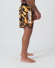 Flame Shorts Shorts KingzKimonos.com